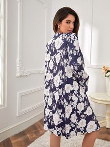 <span class=keywords><strong>Robe</strong></span> de maternité en dentelle pour <span class=keywords><strong>femme</strong></span>, vêtements féminins bouclés, avec motifs floraux, en Viscose de bambou - Product Image 5