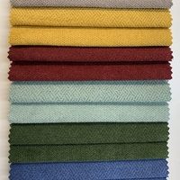 Couleur assortie série lin tissé tissus d'ameublement canapé chaise couverture tissu fournisseur personnalisé