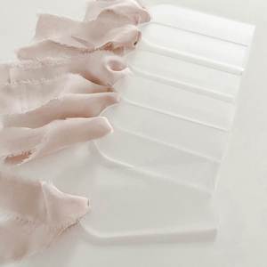 Étiquettes personnalisées avec nom et numéros de table, avec ruban, en acrylique vierge, pour cartes de siège réservé, pour fête, DIY, cadeau, étiquette nominative - Product Image 1