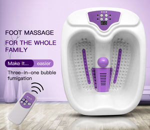 Máquina de Masaje de Pies Multifuncional <span class=keywords><strong>Shiatsu</strong></span> con Luz Relajante, Spa para Pies con Calentamiento a Temperatura Constante y Control Remoto - Product Image 1