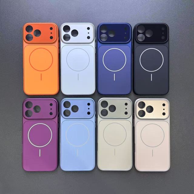 Matte Glass Phone Case for iPhone 17 Pro Max Wireless Charge Magnetic Hard Cover for IPhone 15 Changes to for iPhone 17