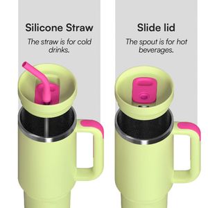Customized Large Capacity Straw Cup Fine Printed Pattern Stainless <b>Steel</b> Vacuum Cup Thermal Insulation Cold Water <b>Bottle</b> 40 oz - Product Image 5