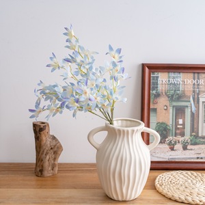 CallaFloral Ramo de Orquídeas Artificiales Azul Claro Hecho a Mano para Decoración de Bodas y Hogar - Product Image 1