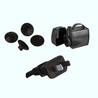 Petite pompe de fontaine submersible avec anneau lumineux à buse réglable pour bain d'oiseaux, cascade de patio et cascade décorative