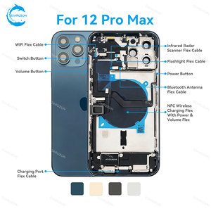 Carcasa Trasera de Alta Calidad STAROZON para iPhone <span class=keywords><strong>12</strong></span> Mini <span class=keywords><strong>Pro</strong></span> Max, Fácil de Instalar, Plug and Play - Product Image 5