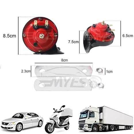 Оптовая продажа, Аксессуары для автомобилей, 12 В, громкоговоритель для мотоцикла, рога, грузовика, громкий Электрический Автомобильный громкоговоритель, большой гудок типа super snail