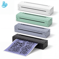 Mesin Transfer Tato Portabel, Printer Stencil Termal Isi Ulang untuk Seniman