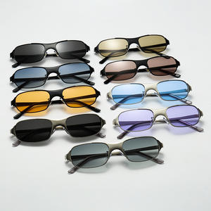 Gafas de Sol Unisex con Protección UV400 Antideslumbrante, Diseño Vintage, Logotipo Personalizado, Montura Metálica, Lentes de Colores, Venta al Por Mayor, Personalización OEM para Hombre - Product Image 4