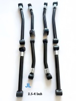 Kit de suspension 8 pièces avec bras de commande réglables robustes pour Jeep Wrangler TJ JK JL, compatible avec les modèles rehaussés de 2,5 à 4 pouces, tout-terrain 4x4