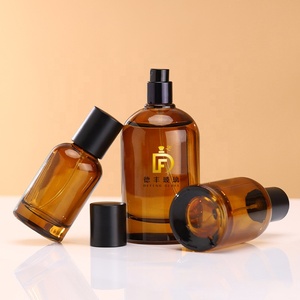 Nắp đậy Màu Đen Nâu uốn cổ hương thơm phun chai 30ml xi lanh hình dạng 50ml 100ml hổ phách nước hoa chai thủy tinh với <span class=keywords><strong>Atomizer</strong></span> - Product Image 3