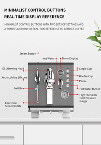 Macchine da Caffè Espresso Semiautomatiche Commerciali Monogruppo con Pompa <span class=keywords><strong>Italiana</strong></span> CE/CC, Pronte per la Consegna - Disponibili per la Vendita - Product Image 3