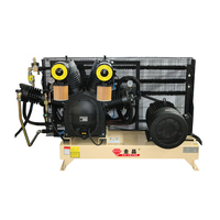 Compresseur d'air à piston alternatif haute pression 15/18,5/22 KW 30 bar, double étage de compression, moteur stationnaire, air/eau