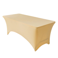 Housse de table extensible sans plis, imperméable, résistante aux taches, légère, professionnelle pour réceptions de mariage et banquets
