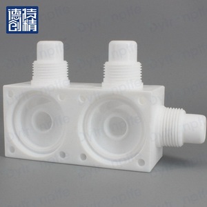 Dechuang <b>PTFE</b> Valve Body Custom Size High Purity Metal Free Semiconductor Use - Product Image 4