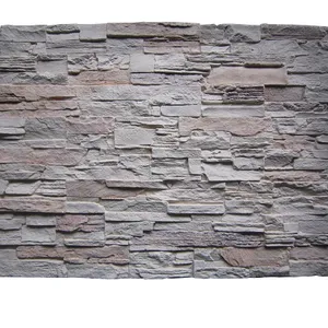 PU Multi-layer Rock Panel 3d Pu Cultured Faux Wholesale Polyurethane Stone Wall Panel