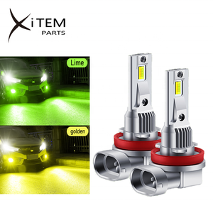 XITEM double couleur Led phares ampoules pour voiture stroboscope 40W sans ventilateur LED antibrouillard citron jaune <span class=keywords><strong>vert</strong></span> <span class=keywords><strong>H7</strong></span> H11 HB3 HB4 - Product Image 5