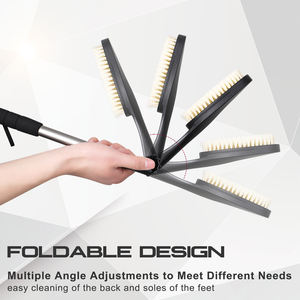 Spazzola per il corpo per la schiena, spazzola da bagno a manico lungo per la doccia, Scrubber regolabile per la testa posteriore, spazzola per la doccia con setole morbide - Product Image 3