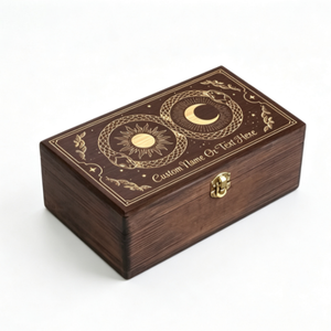 Caja <span class=keywords><strong>de</strong></span> Madera Tallada Mística Premium para Almacenamiento <span class=keywords><strong>de</strong></span> Cristales <span class=keywords><strong>de</strong></span> Fases Lunares, Organizador <span class=keywords><strong>de</strong></span> Cartas <span class=keywords><strong>de</strong></span> Tarot, Regalo <span class=keywords><strong>de</strong></span> Brujería con Serpiente - Product Image 4