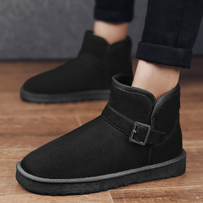 Зимние женские прямые поставки Теплые универсальные замшевые теплые зимние сапоги для снежной погоды женские зимние сапоги