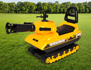 Nuevo diseño de tanque amarillo de paseo en el coche con música y launch ball Baby aprender <span class=keywords><strong>a</strong></span> caminar Coche - Product Image 4