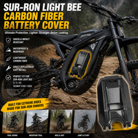 Tapa de Batería Delantera Modificada para Motocicleta, Compatible con la Motocicleta Todoterreno SUR-Ron Light Bee