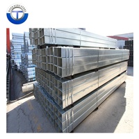 Profilé en acier doux au carbone Astm A500/en10219 Q235, section carrée creuse galvanisée, tuyau en fer