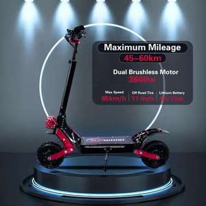 Trottinette électrique JLM X7, <span class=keywords><strong>vitesse</strong></span> maximale 65 km/h, en alliage d'aluminium, double moteur, amortisseur étanche de type C, frein, directement de l'usine - Product Image 5