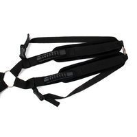 Ceinture de soutien lombaire réglable noire Muqu pour portes battantes, avec double sangle d'épaule, pour jeux SM et bondage, et écarteur de jambes en corde