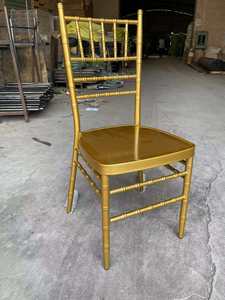 เก้าอี้งานแต่งงานแบบซ้อนได้ รุ่น Chivari Chiavari ทำจากอะคริลิกและโลหะ พร้อมเบาะรองนั่ง สำหรับโรงแรม รุ่น-034 โครงเหล็กสแตนเลส ขายส่งจากโรงงาน - Product Image 1