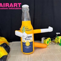 Danseur gonflable géant en forme de bouteille de bière, danseur gonflable personnalisé en forme de chopes de bière pour la promotion d'événements et de fêtes en bar
