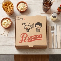 Boîte à pizza carrée en carton ondulé de qualité alimentaire, personnalisable avec logo pour restaurant, vente en gros, fournisseur chinois