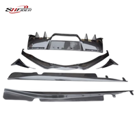 Kit carrosserie en fibre de carbone pour Chevrolet Corvette C7, comprenant un spoiler avant, un diffuseur arrière et des jupes latérales