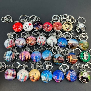 <span class=keywords><strong>Porte</strong></span>-clés souvenirs de Shanghai, tours de perles, le Bund, les sites touristiques du Temple du Dieu de la Ville, petits cadeaux touristiques, pendentifs - Product Image 1