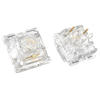 DUROCK Ice King Interrupteurs tactiles clairs 68g à ressort progressif T1 Interrupteurs lourds RGB 5 broches Lubed MX Interrupteurs mécaniques à clavier