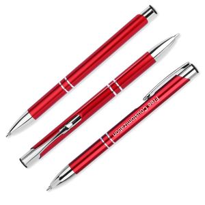 Stylos à bille promotionnels en métal avec gravure laser personnalisée, logo de marque, fabricant, stylos à bille bon marché, cadeau - Product Image 3