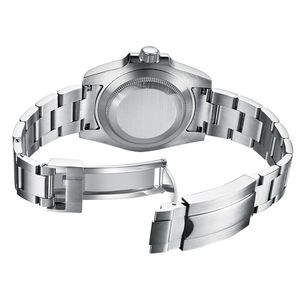 Reloj GMT mecánico automático para hombre, caja de acero inoxidable, cristal de zafiro, 10 bares, resistente al agua, indicador de fecha luminoso, 20mm, negocios - Product Image 4