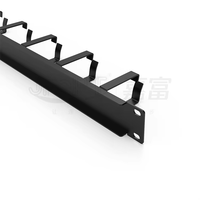 1U Hauteur Standard Fibre Câble Organisateur Métal Réseau Câble Gestion Patch Panneau Monté sur Rack