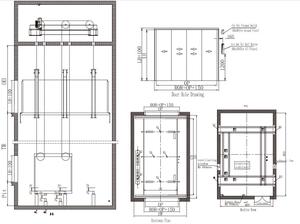 ลิฟต์ลิฟต์ขนส่งสินค้าไฮดรอลิก hjgh 2000กก. 0.25-1.0เมตร/วินาที - Product Image 2