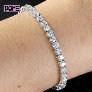 Bracelet diamant 3mm certifié IGI véritable DEF VS1 diamant de laboratoire 925 argent CVD HPHT Bracelet de <span class=keywords><strong>tennis</strong></span> - Product Image 3