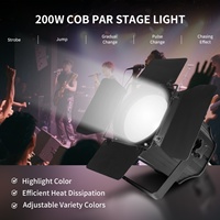 Projecteur Fresnel LED RGBW haute puissance 200W AICPOSE pour mariage, fête, éclairage de scène DMX