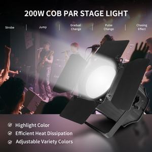 Projecteur Fresnel LED RGBW haute puissance 200W AICPOSE pour mariage, fête, éclairage de scène DMX - Product Image 6