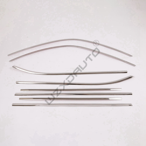 WZXD - Garniture de cadre de fenêtre de voiture en acier inoxydable, accessoires de moulage de fenêtre pour Land Cruiser LC300 2022 - Product Image 5