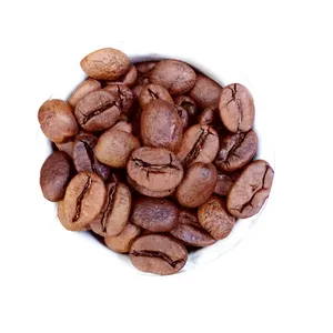 Chinois en vrac main yunnan grade 1 grains de café torréfiés moyennement foncés