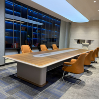 Meubles de bureau modernes sur mesure, grand bureau de direction de luxe, bureau et chaise de bureau, table de direction en bois