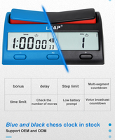 Horloge d'échecs numérique LEAP PQ9912, minuteur multifonctionnel avec compte à rebours et compteur progressif pour les jeux d'échecs