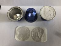 Capsules de café en aluminium K-Cup de fabricants chinois, couvercles à prix abordable, capsules vides rechargeables