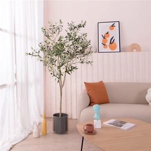 Arbre Bonsaï Artificiel LUYI de 1,80 m de Haut, Plante Artificielle Moderne en Soie, Olivier en Pot pour Intérieur et Extérieur - Product Image 6