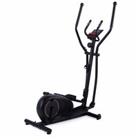 Vélo elliptique à volant d'inertie 3 kg, entraînement par courroie, écran LCD, moniteur de fréquence cardiaque, compteur de distance, appareil d'entraînement elliptique compact pour la maison
