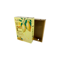 Boîte pliante en carton écologique de haute qualité pour l'expédition et le stockage des fruits (pêches), personnalisable en usine, avec doublure en éponge et gaufrage