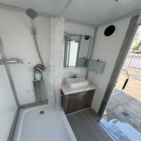 Nouvelles toilettes mobiles portables avec salle de douche Remorque mobile pour une utilisation pratique
